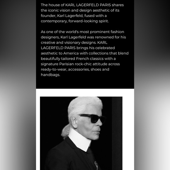 🖤 KARL LAGERFELD PARIS Elegant Black Puff Sleeve Dress - Picture 15 of 16